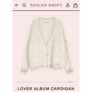 SHIPS IN 24 HRS Taylor Swift LOVER CARDIGAN RARE NEW IN HAND LARGE